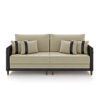 Sofá 2 Lugares Living 172cm Pé Madeira Valença Pto/veludo K01