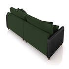 Sofá 2 Lugares Living 172cm Pé Madeira Valença Pto/veludo Ver