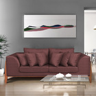 Sofá 2 Lugares Living 225cm Base De Madeira Lucy D129 Zig Zag