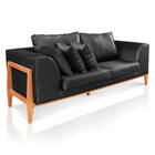 Sofá 2 Lugares Living 225cm Base De Madeira Lucy Facto Escama