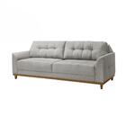 Sofá 2 Lugares Living Linho 2.0 Cinza Claro Verona Luapa Esto