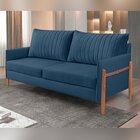 Sofá 2 Lugares Living Orion Design Ergonômico Azul Marinho