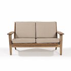 Sofá 2 Lugares Lótus Acquablock Castanho/fendi