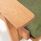 Sofá 2 Lugares Lótus Acquablock Jatobá/verde