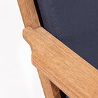 Sofá 2 Lugares Lótus Stain Játobá Acquablock Azul Jatobá/azul