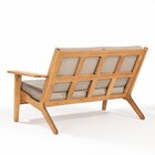 Sofá 2 Lugares Lótus Stain Jatobá Acquablock Fendi Jatobá/fen