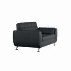 Sofá 2 Lugares Louise Suede Cinza