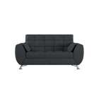 Sofá 2 Lugares Luciana Suede Cinza