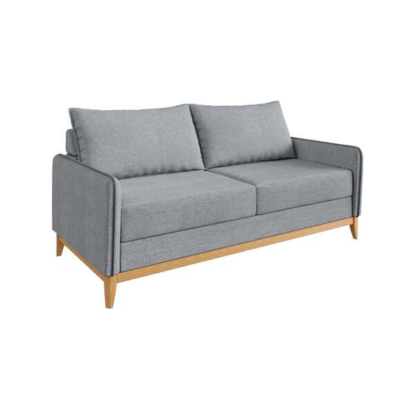 Sofá 2 Lugares Lugano Cinza Sofá Go