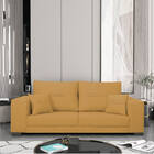 Sofá 2 Lugares Madri Suede - Amarena Móveis - Mostarda