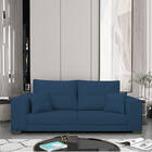 Sofá 2 Lugares Madri Suede - Doce Sonho Móveis - Azul Marinho