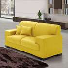 Sofá 2 Lugares Manuela Suede Amarelo