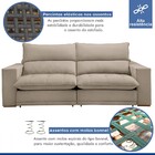 Sofá 2 Lugares Martinho Retrátil Boucle Bege - Celflex