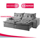 Sofá 2 Lugares Máximo Retrátil E Reclinável 2,10 Metros Suede