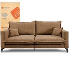 Sofá 2 Lugares Modular Boma 1,70m Boucle Caramelo Sofá Inbox