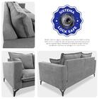 Sofá 2 Lugares Modular Boma 1,70m Boucle Cinza Claro Sofá Inb