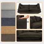 Sofá 2 Lugares Modular Boma 1,70m Boucle Marrom Sofá Inbox