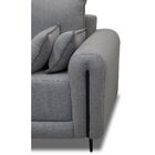 Sofá 2 Lugares Molas Ensacadas Arthur 190cm Linho - Cinza