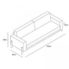 Sofá 2 Lugares Music Living Contemporâneo Azul Jeans