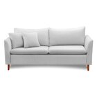 Sofá 2 Lugares Namoradeira 144cm Veludo Kassia Cinza