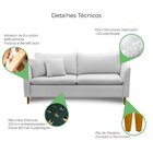 Sofá 2 Lugares Namoradeira 144cm Veludo Kassia Cinza