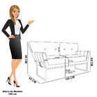 Sofá 2 Lugares Namoradeira Anitta Industrial Preto Sintético