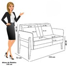 Sofá 2 Lugares Namoradeira E Poltrona Lana Veludo Bege Base D