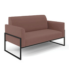 Sofá 2 Lugares Namoradeira E Poltrona Marisa Industrial Alta