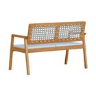 Sofá 2 Lugares/namoradeira Garden Madeira Maciça Assento Esto