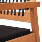 Sofá 2 Lugares/namoradeira Garden Trançado Corda - Natural Ac