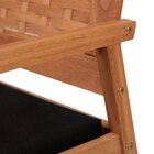 Sofá 2 Lugares/namoradeira Garden Trançado Madeira - Natural