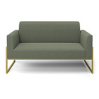 Sofá 2 Lugares Namoradeira Industrial Alta Dourado Marisa Bou