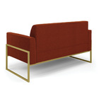 Sofá 2 Lugares Namoradeira Industrial Alta Dourado Marisa Bou