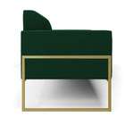 Sofá 2 Lugares Namoradeira Industrial Alta Dourado Marisa Bou