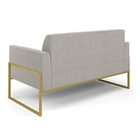 Sofá 2 Lugares Namoradeira Industrial Alta Dourado Marisa Bou
