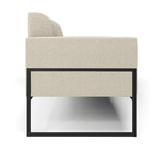 Sofá 2 Lugares Namoradeira Industrial Alta Preto Marisa Boucl