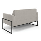 Sofá 2 Lugares Namoradeira Industrial Alta Preto Marisa Boucl