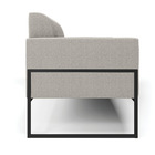 Sofá 2 Lugares Namoradeira Industrial Alta Preto Marisa Boucl