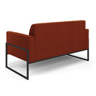 Sofá 2 Lugares Namoradeira Industrial Alta Preto Marisa Boucl