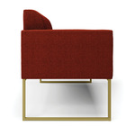 Sofá 2 Lugares Namoradeira Industrial Dourado Marisa Bouclê D