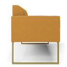 Sofá 2 Lugares Namoradeira Industrial Dourado Marisa Bouclê M