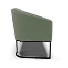 Sofá 2 Lugares Namoradeira Industrial Preto Stella Bouclê D03