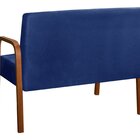 Sofá 2 Lugares Namoradeira Lara Decoração Sala Quarto Recepçã