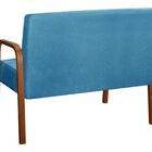 Sofá 2 Lugares Namoradeira Lara Decoração Sala Quarto Recepçã