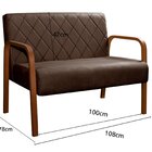 Sofá 2 Lugares Namoradeira Lara Decoração Sala Quarto Recepçã