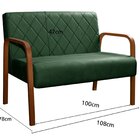 Sofá 2 Lugares Namoradeira Lara Decoração Sala Quarto Recepçã