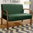 Sofá 2 Lugares Namoradeira Lara Decoração Sala Quarto Recepçã