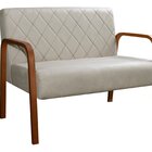 Sofá 2 Lugares Namoradeira Lara Decoração Sala Quarto Recepçã