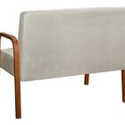 Sofá 2 Lugares Namoradeira Lara Decoração Sala Quarto Recepçã