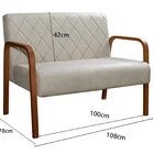 Sofá 2 Lugares Namoradeira Lara Decoração Sala Quarto Recepçã